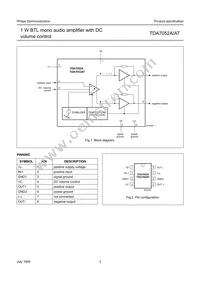TDA7052AT/N2 Datasheet Page 3