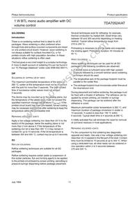 TDA7052AT/N2 Datasheet Page 11
