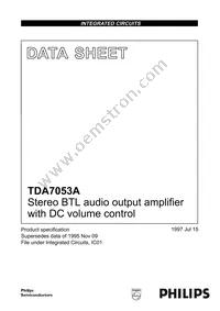 TDA7053AT/N2 Datasheet Cover