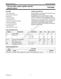 TDA7056B/N1 Datasheet Page 2