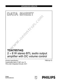 TDA7057AQ/N2 Datasheet Cover