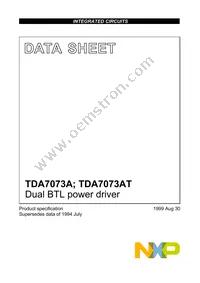 TDA7073AT/N4 Datasheet Cover