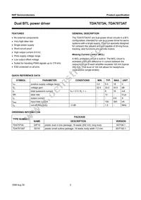 TDA7073AT/N4 Datasheet Page 2