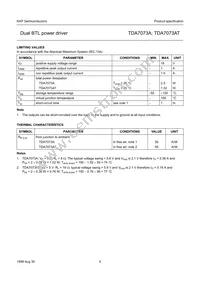 TDA7073AT/N4 Datasheet Page 5