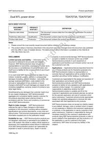 TDA7073AT/N4 Datasheet Page 13
