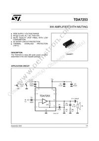 TDA7253 Datasheet Cover