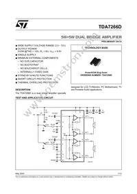 TDA7266D Datasheet Cover
