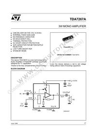 TDA7267A Datasheet Cover