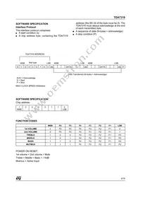 TDA7319 Datasheet Page 9