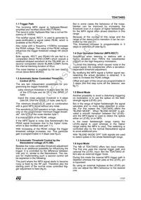 TDA7340G Datasheet Page 17