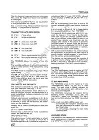 TDA7340G Datasheet Page 21