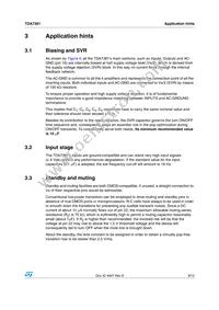 TDA7381 Datasheet Page 9