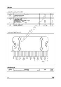 TDA7382 Datasheet Page 2