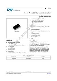 TDA7388 Datasheet Cover