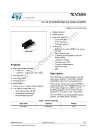 TDA7388A Datasheet Cover