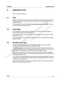 TDA7389 Datasheet Page 11