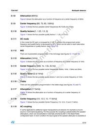 TDA7407TR Datasheet Page 23