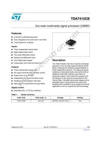 TDA7415CBTR Datasheet Cover