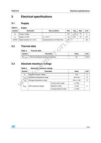 TDA7419TR Datasheet Page 9