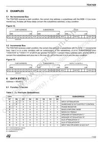 TDA7429T Datasheet Page 11