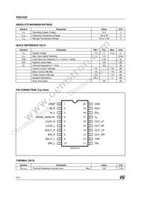 TDA7432D013TR Datasheet Page 2