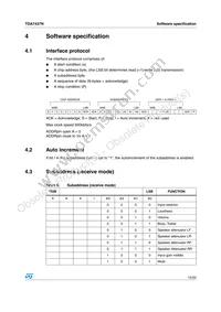 TDA7437N Datasheet Page 15