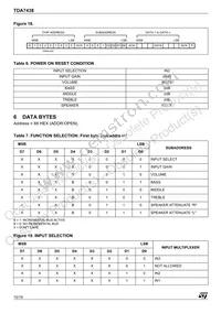 TDA7438D013TR Datasheet Page 10