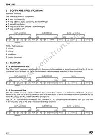 TDA7440D Datasheet Page 8