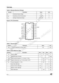 TDA7449L Datasheet Page 2