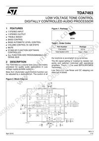 TDA7463D013TR Datasheet Cover