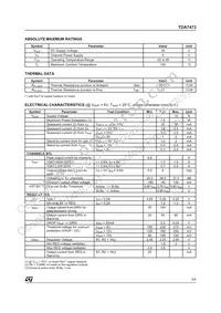 TDA7473A Datasheet Page 3