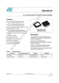 TDA7491LP Datasheet Cover