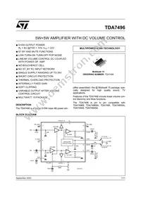 TDA7496 Datasheet Cover