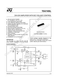 TDA7496L Datasheet Cover