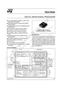 TDA7500ATR Datasheet Cover