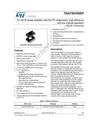 TDA75610SEP-HLX Datasheet Cover