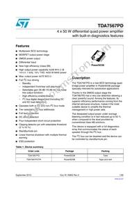 TDA7567PD Datasheet Cover
