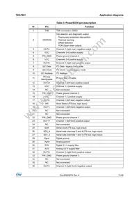 TDA7801SM Datasheet Page 11