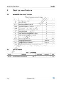 TDA7801SM Datasheet Page 12