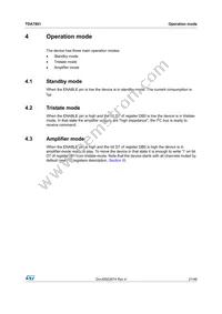 TDA7801SM Datasheet Page 21
