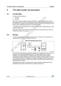 TDA7801SM Datasheet Page 22