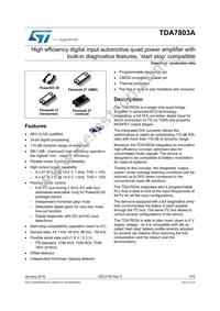 TDA7803A-ZST Datasheet Cover