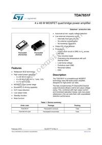 TDA7851FH-QIX Datasheet Cover