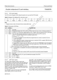 TDA8007BHL/C2 Datasheet Page 21