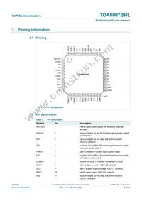 TDA8007BHL/C3 Datasheet Page 5