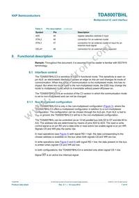 TDA8007BHL/C3 Datasheet Page 7