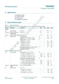 TDA8023TT/C1 Datasheet Page 2