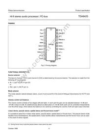 TDA8425/V7 Datasheet Page 4