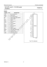 TDA8510J/N2 Datasheet Page 4