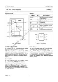 TDA8541T/N1 Datasheet Page 3